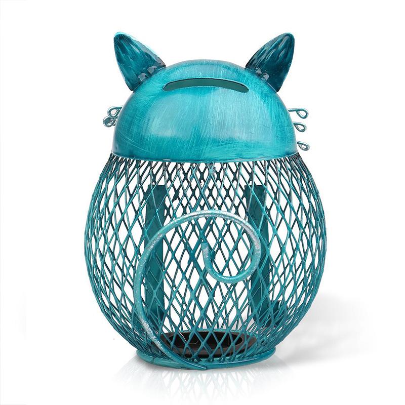 BluePurrCoin – Durable Cat Piggy Bank for Stylish, Secure Saving
