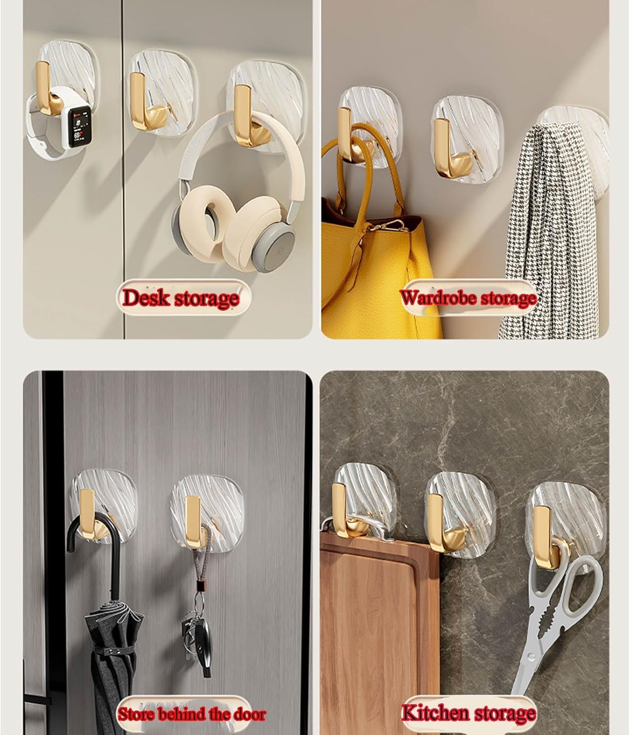 2+1 FREE | LuxHook – Strong Hold Without Drilling, Elegant in Design!