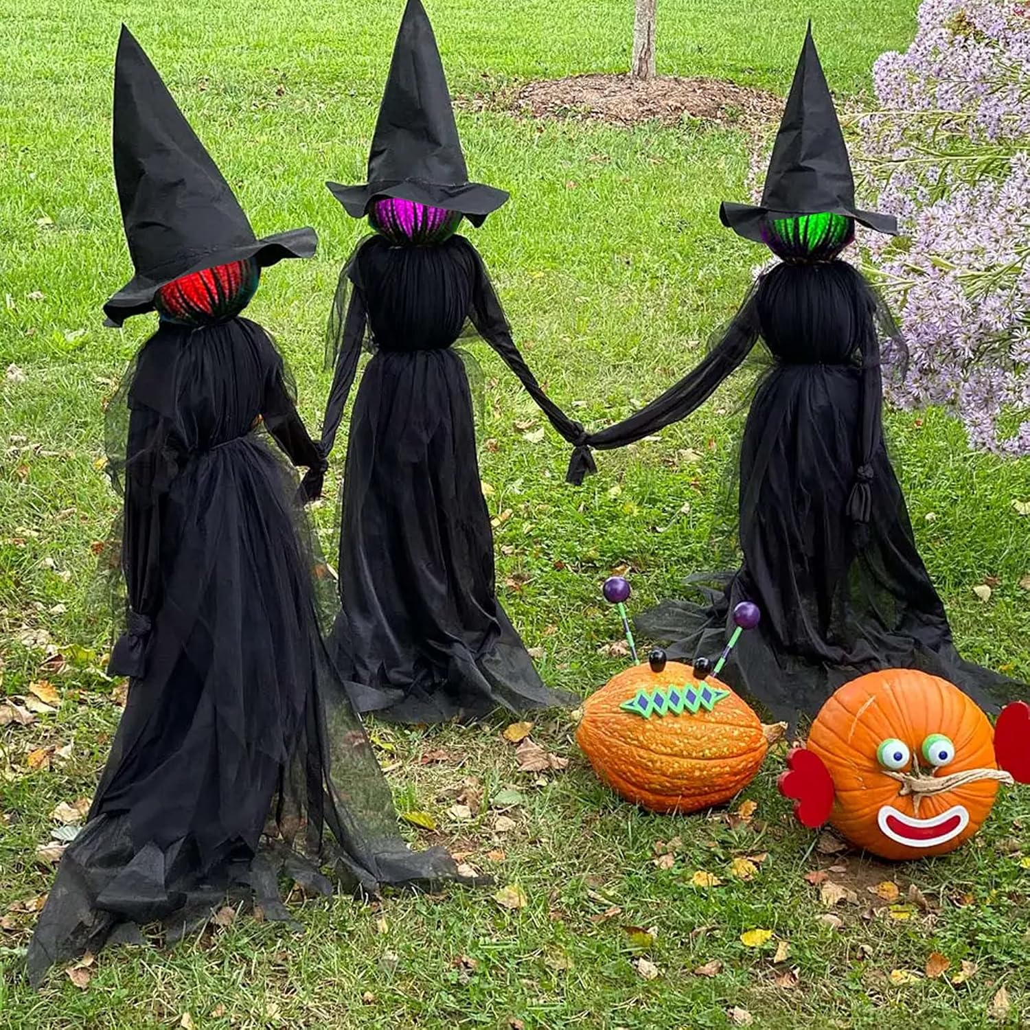 HexaGlow – Set of 3 Glowing Halloween Witches!