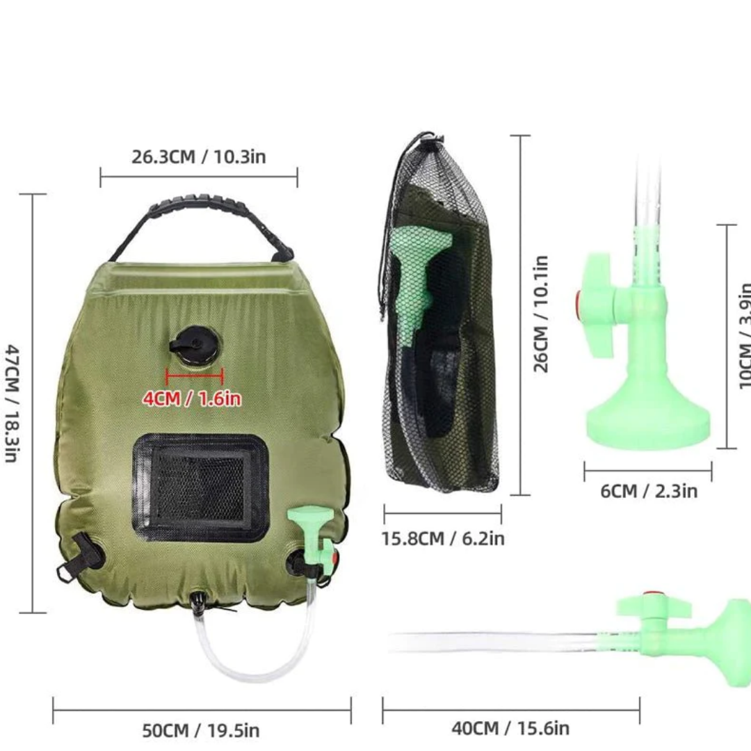 SunSplash - Warm Showers Anywhere Without Electricity