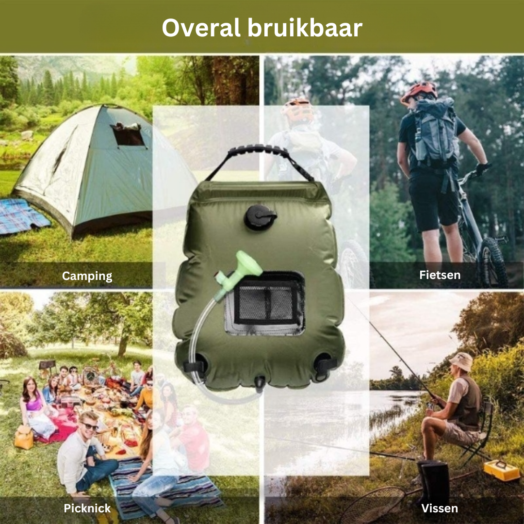 SunSplash - Warm Showers Anywhere Without Electricity