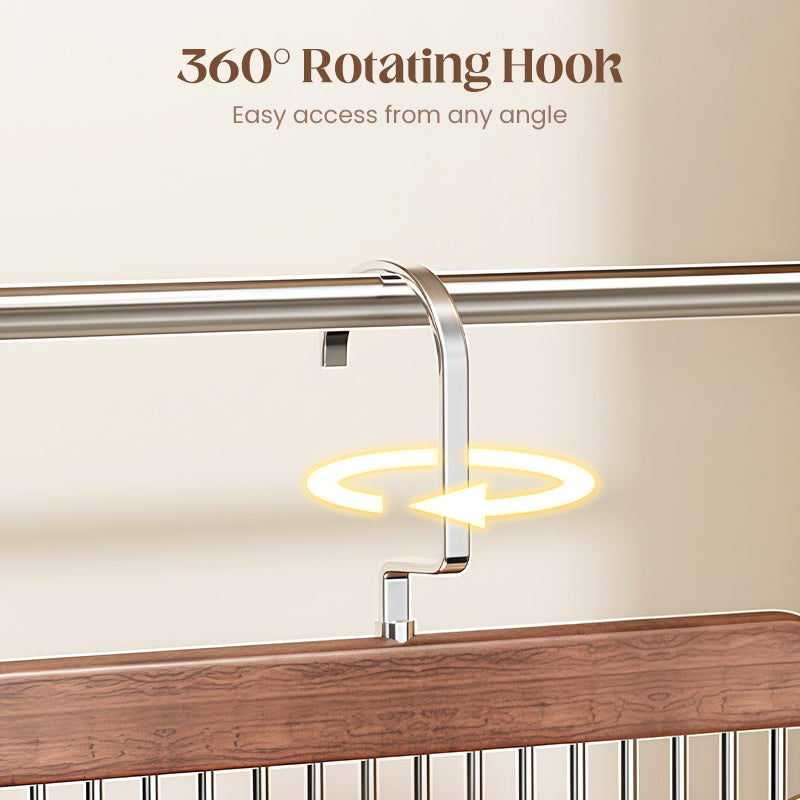 ClosetHaven - Maximize Closet Space with Rotatable Clothes Hanger with 8 Hooks and 360° Rotation