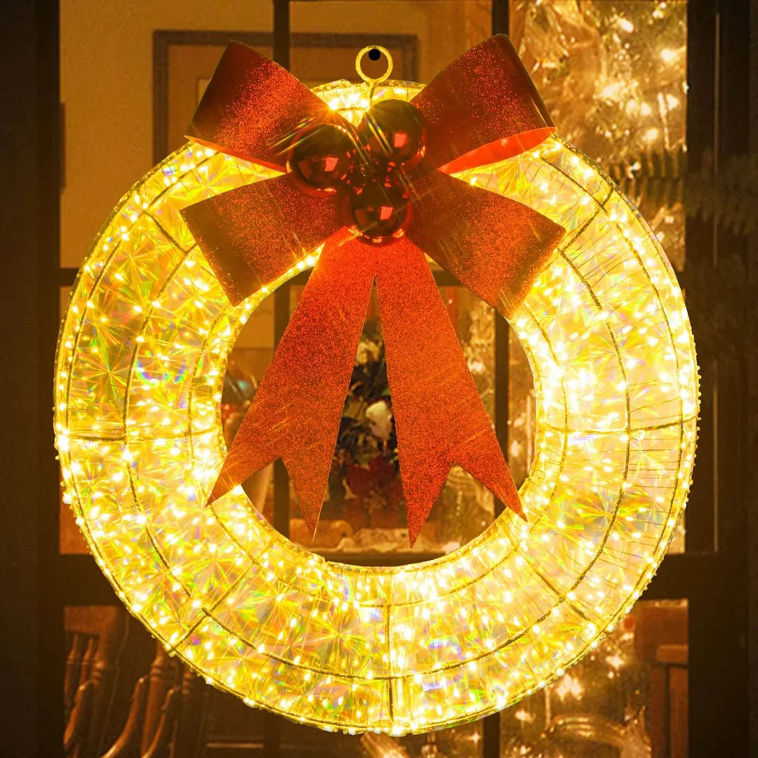 GlowBow – The Glowing Christmas Wreath Garland for Festive Elegance
