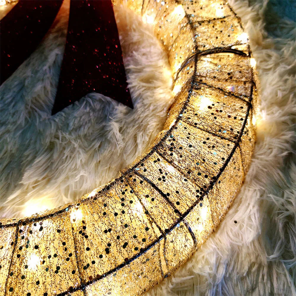 GlowBow – The Glowing Christmas Wreath Garland for Festive Elegance