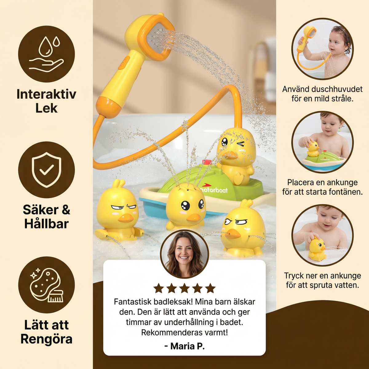 SplashWharf – Makes bath time a fun water adventure