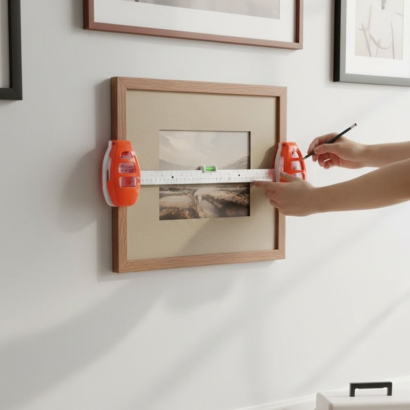 AlignMate – Perfectly straight frames without wall damage every time