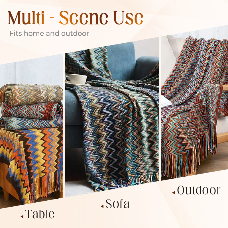 CasaLunaWeave – Boho Blanket That Combines Warmth and Style