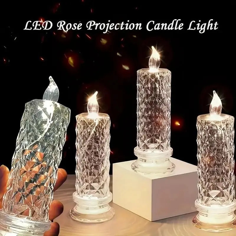 2+2 FREE | CrystalGlow – LED Candles with Sparkling Crystal Effect
