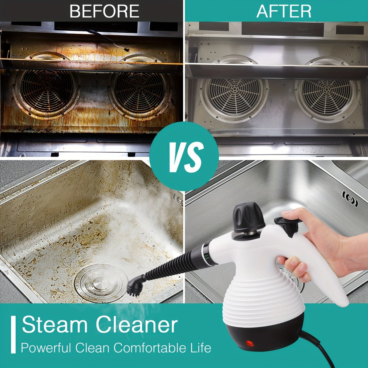 SteamPura - Kills 99.9% of Germs and Effortlessly Removes Stubborn Dirt