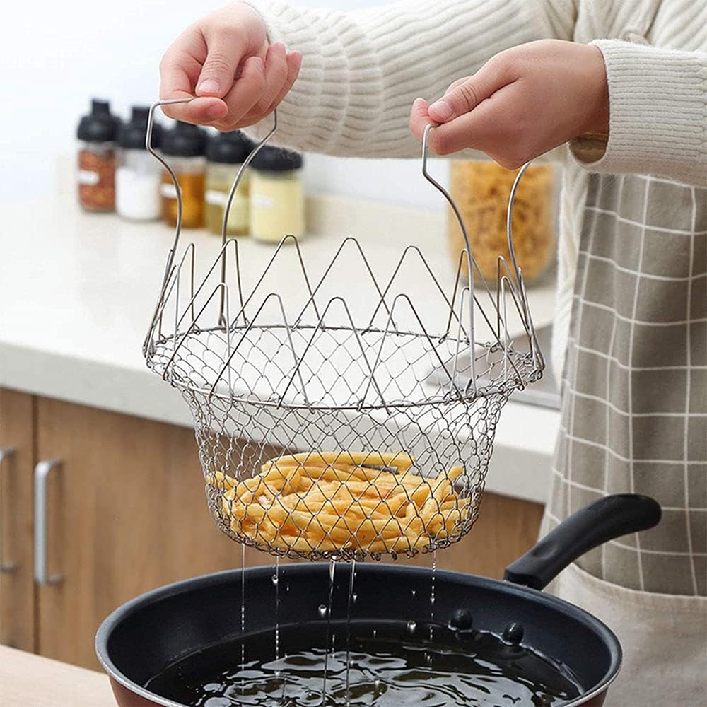 1+1 FREE | FlexiChef Duo – 2-in-1 Kitchen Basket for Cooking, Frying & Draining