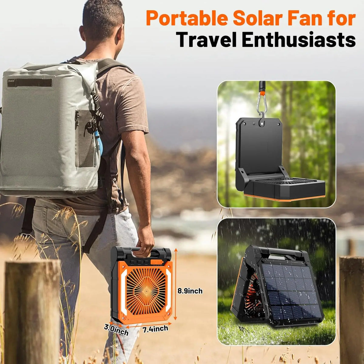 BreezeBeam – Portable Solar Fan