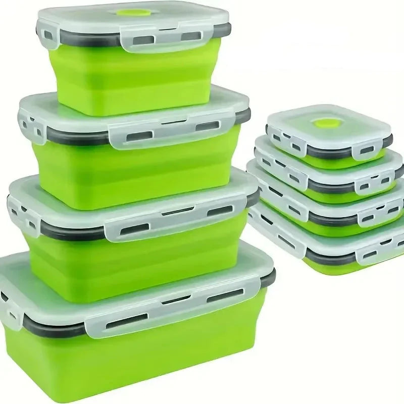 2+2 FREE | FlexiFresh - Save 70% Kitchen Space with Leak-Proof Food Containers