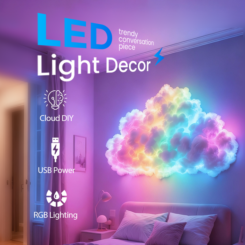 GlowNimbus – Transform Any Room with Magical, Customizable Cloud Lights