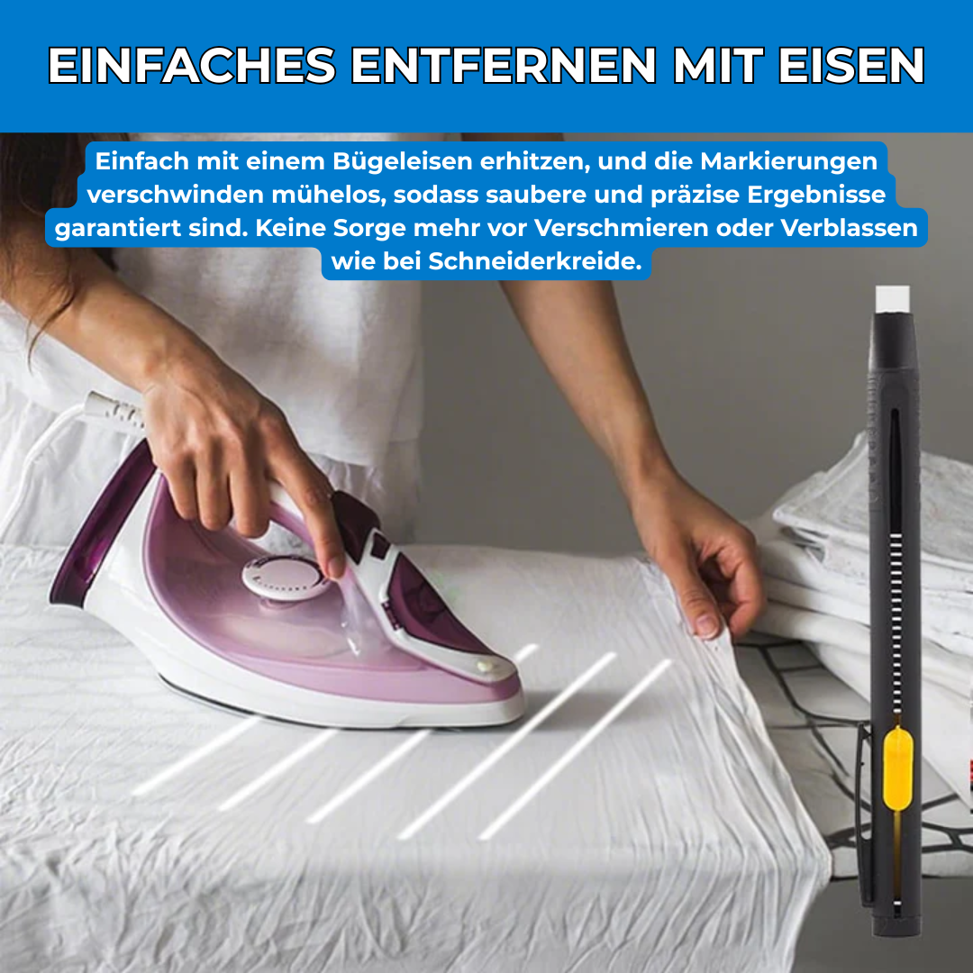 SharpLineMark - Perfect, Clear Fabric Lines That Dissolve with Heat