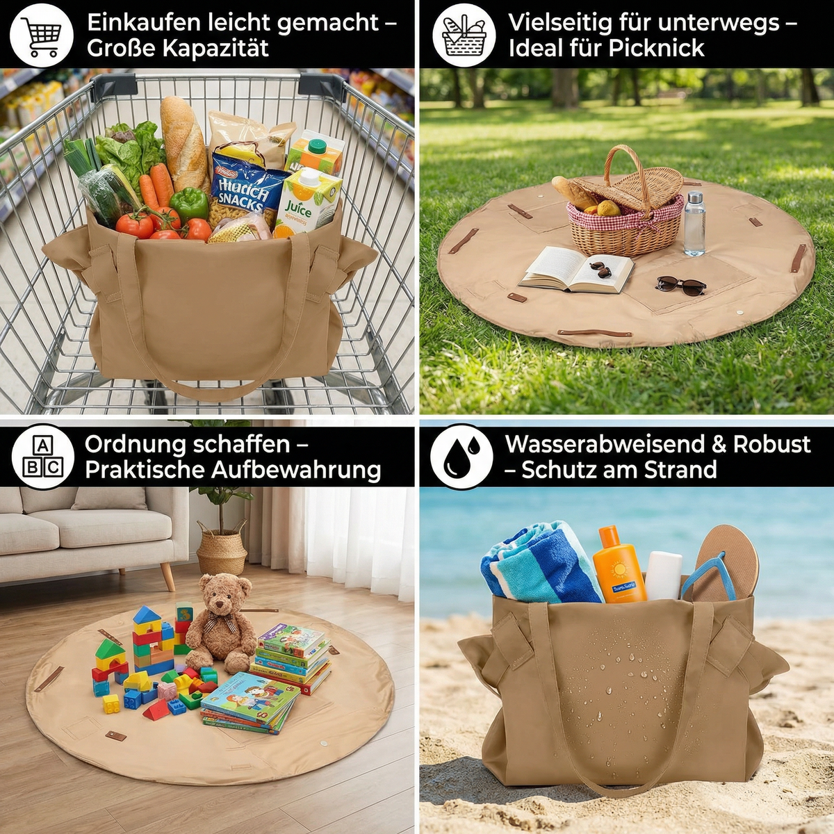 OrganixTote - Instantly Organized and Stay Dry Everywhere