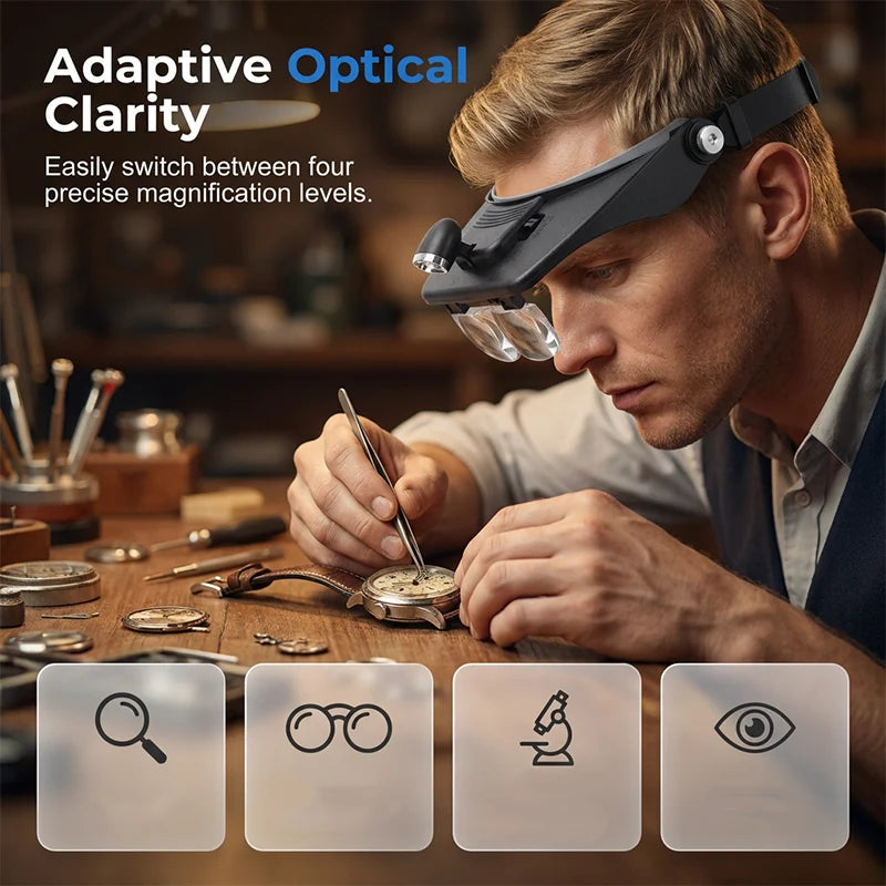DetailScope – See tiny details hands-free with bright LED clarity