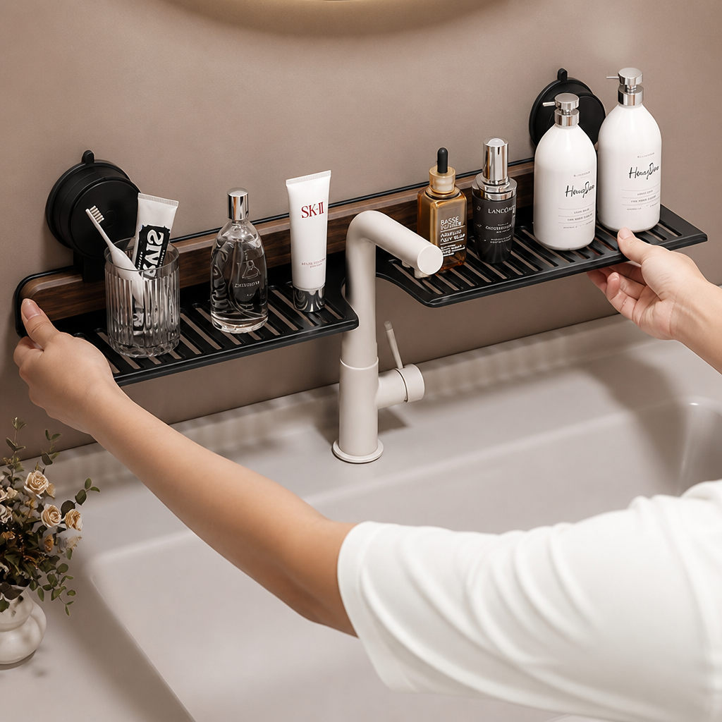 SuctionNest - Instantly Eliminate Bathroom Clutter Without Drilling Walls