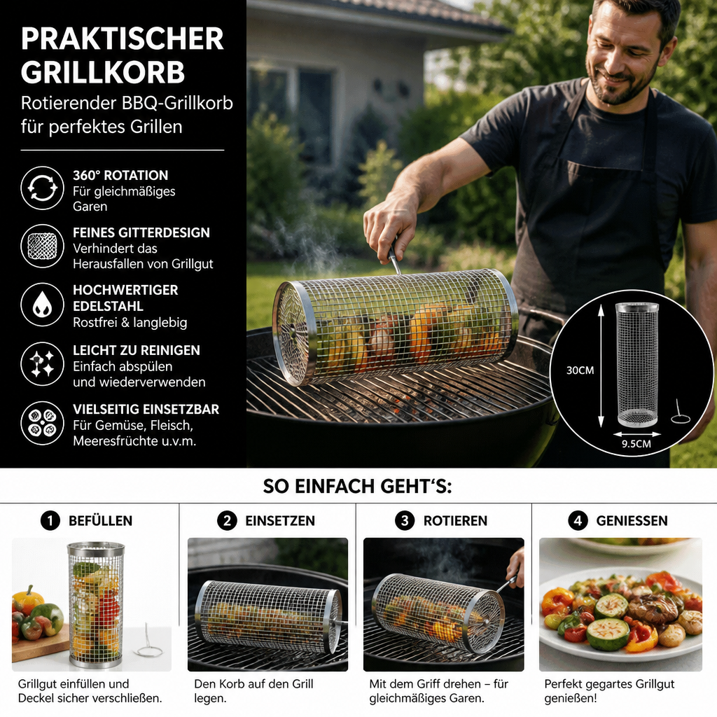 GrillFlow – Evenly Cooked Food, No Burnt Edges Every Time