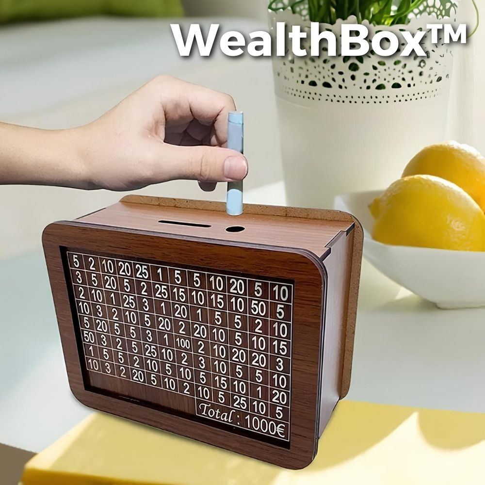 WealthBox - Wooden Piggy Bank