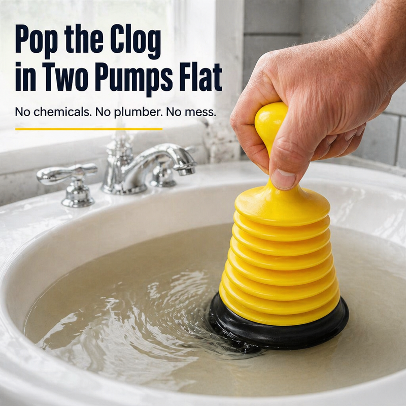 ClogCrush – Removes Stubborn Clogs Quickly Without Mess or Effort