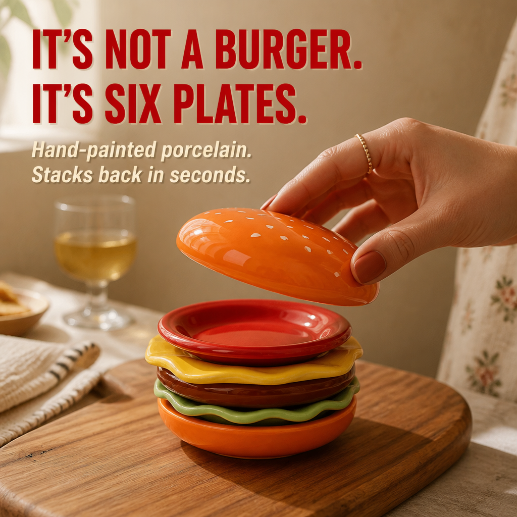 StackBurger – Instantly Create Order on the Table with Stackable Plates