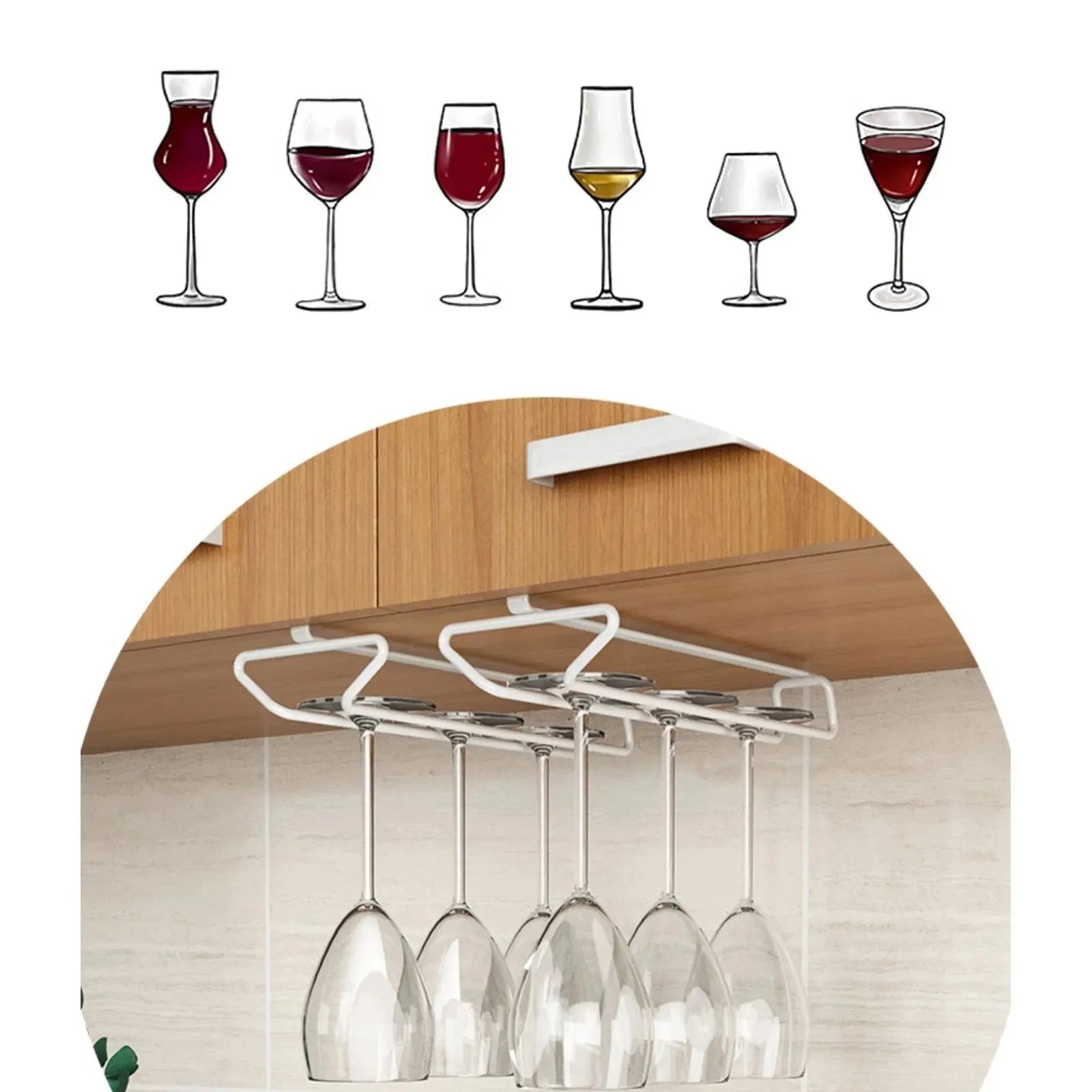 GlasGlanz – Elegantly store wine glasses floating!