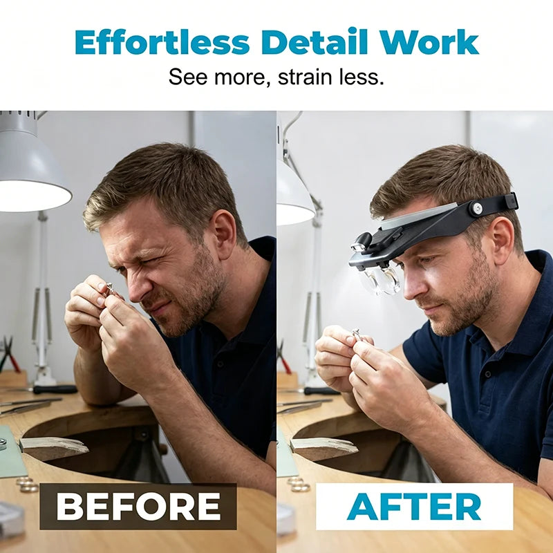 DetailScope – See tiny details hands-free with bright LED clarity