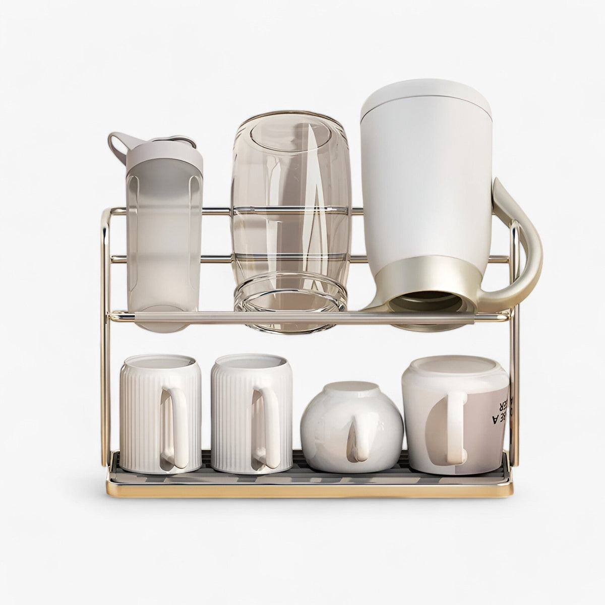 CupEase - Double Your Cup Storage and Dry Faster Instantly
