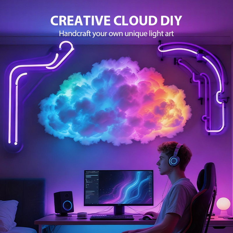 GlowNimbus – Transform Any Room with Magical, Customizable Cloud Lights