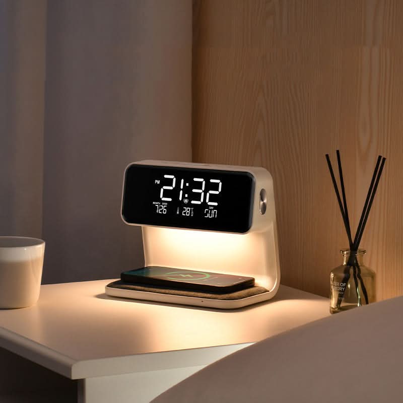 SmartDock – Free Your Nightstand with Light, Charging Station & Alarm Clock