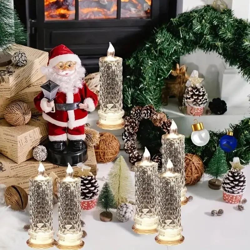 2+2 FREE | CrystalGlow – LED Candles with Sparkling Crystal Effect