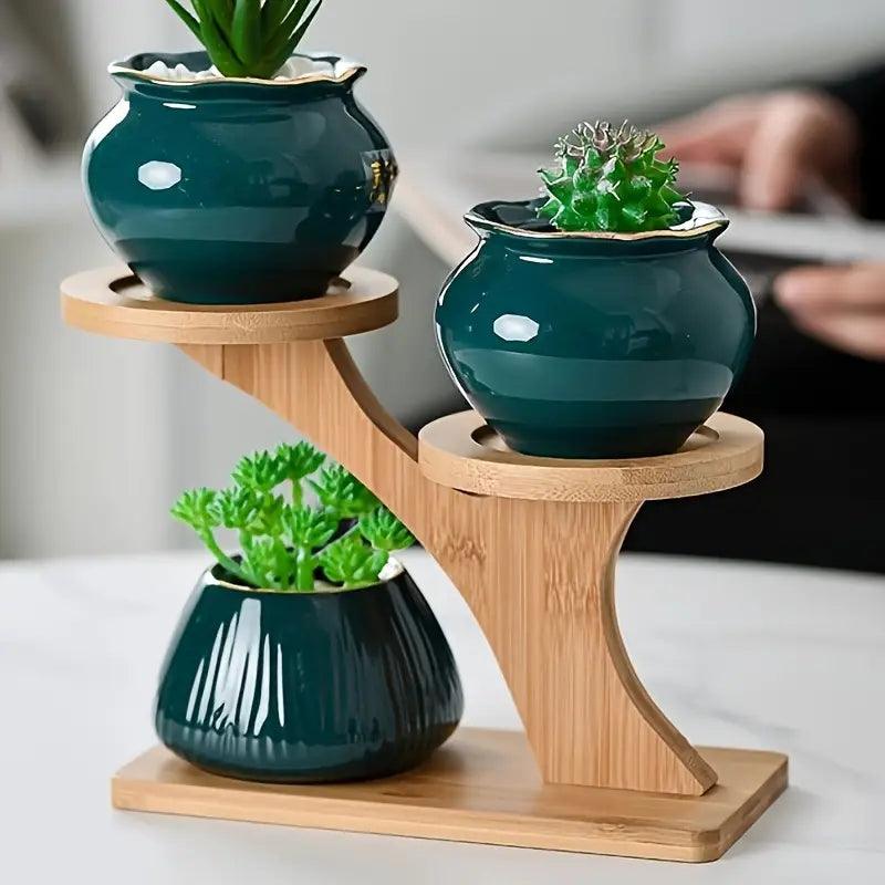 EcoBamboo - Organize and Display Your Plants Stylishly and Instantly
