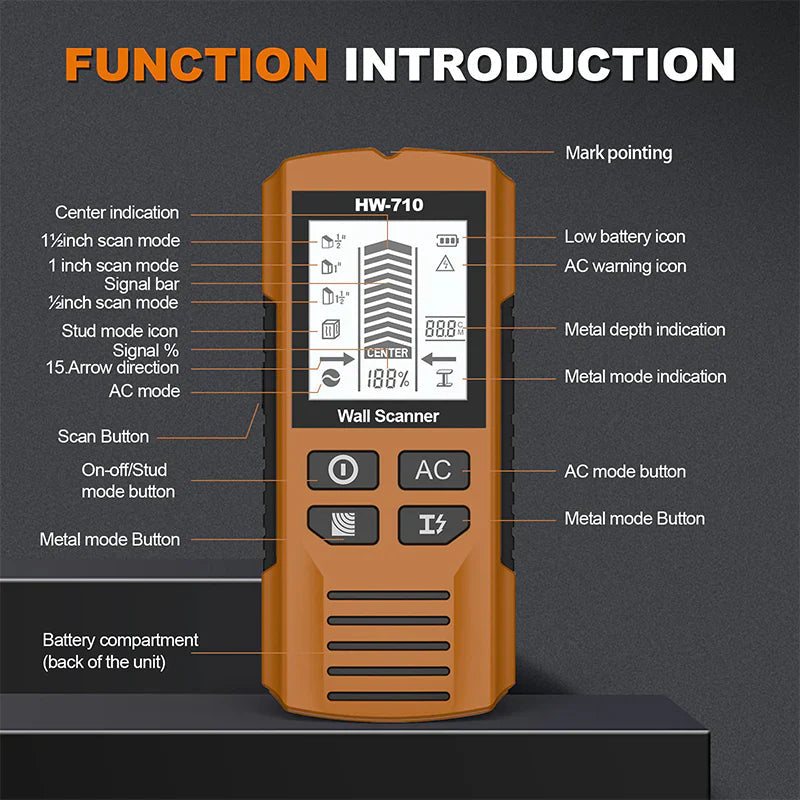 WallGuard Pro - Safely Detect Hidden Pipes and Cables Instantly