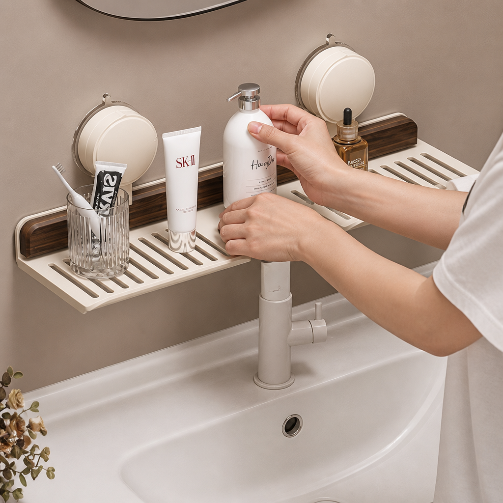 SuctionNest - Instantly Eliminate Bathroom Clutter Without Drilling Walls