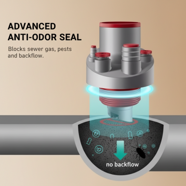 DrainLocker – Connect Multiple Devices Without Leaks or Odors