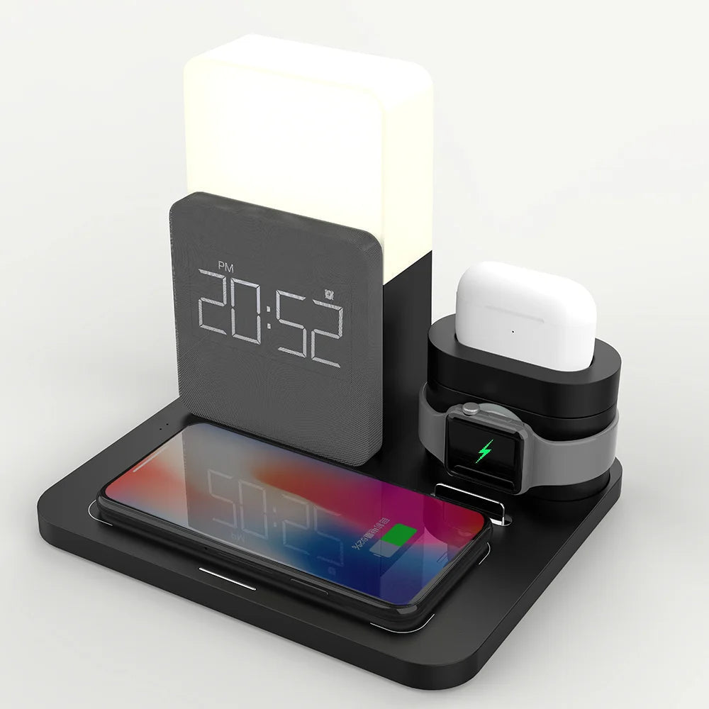 GlowCharge - Declutter Your Nightstand with Fast Charging and Gentle Light