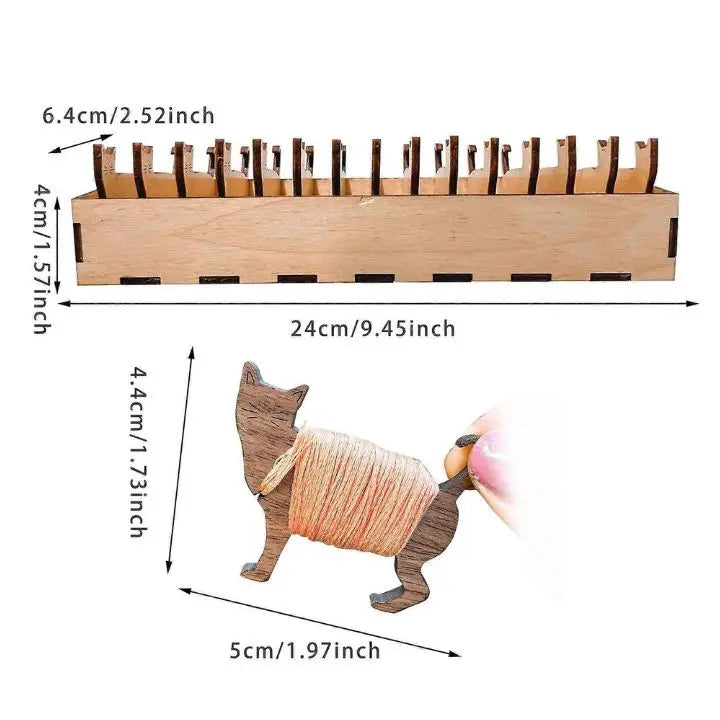 ThreadTales – Cute Wooden Spools for Perfect Thread Organization