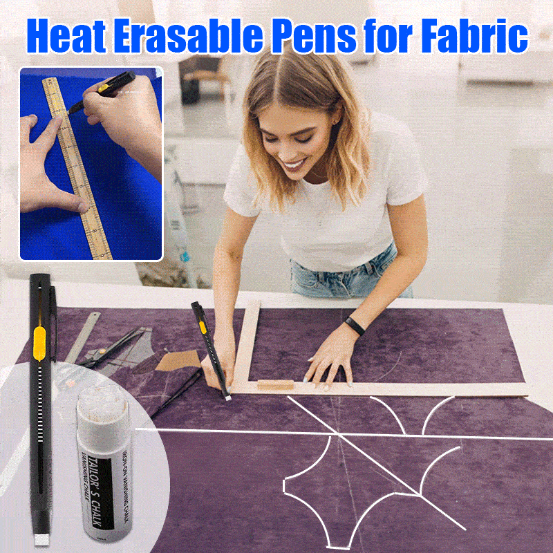 MarkiClear - Perfectly precise fabric lines that can be cleanly heat removed