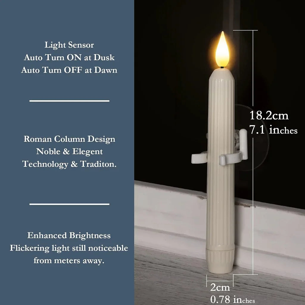 3+3 FREE | WindowGlow – Sensor LED Candles for Your Windows!