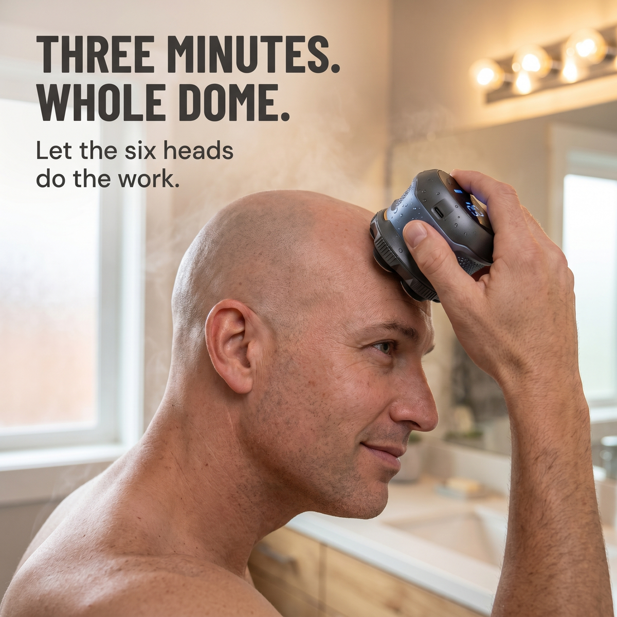 SmoothGlideShaver – Perfectly smooth scalp in under 3 minutes