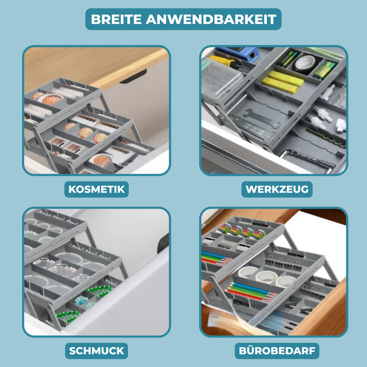 ExpandDrawer - Expandable Smart Drawer Organizer