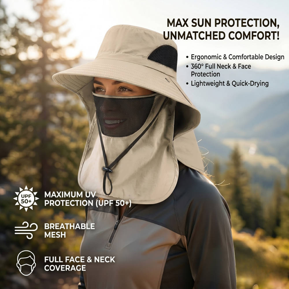 SunFree – Ultimate Sun Protection with Neck Guard and Comfort