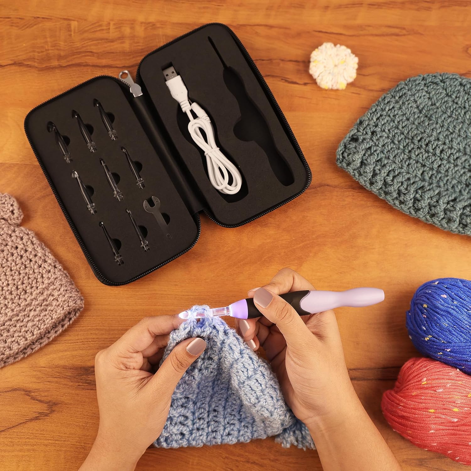 BrightLoop – Crochet Without Eye Strain, In Any Light!
