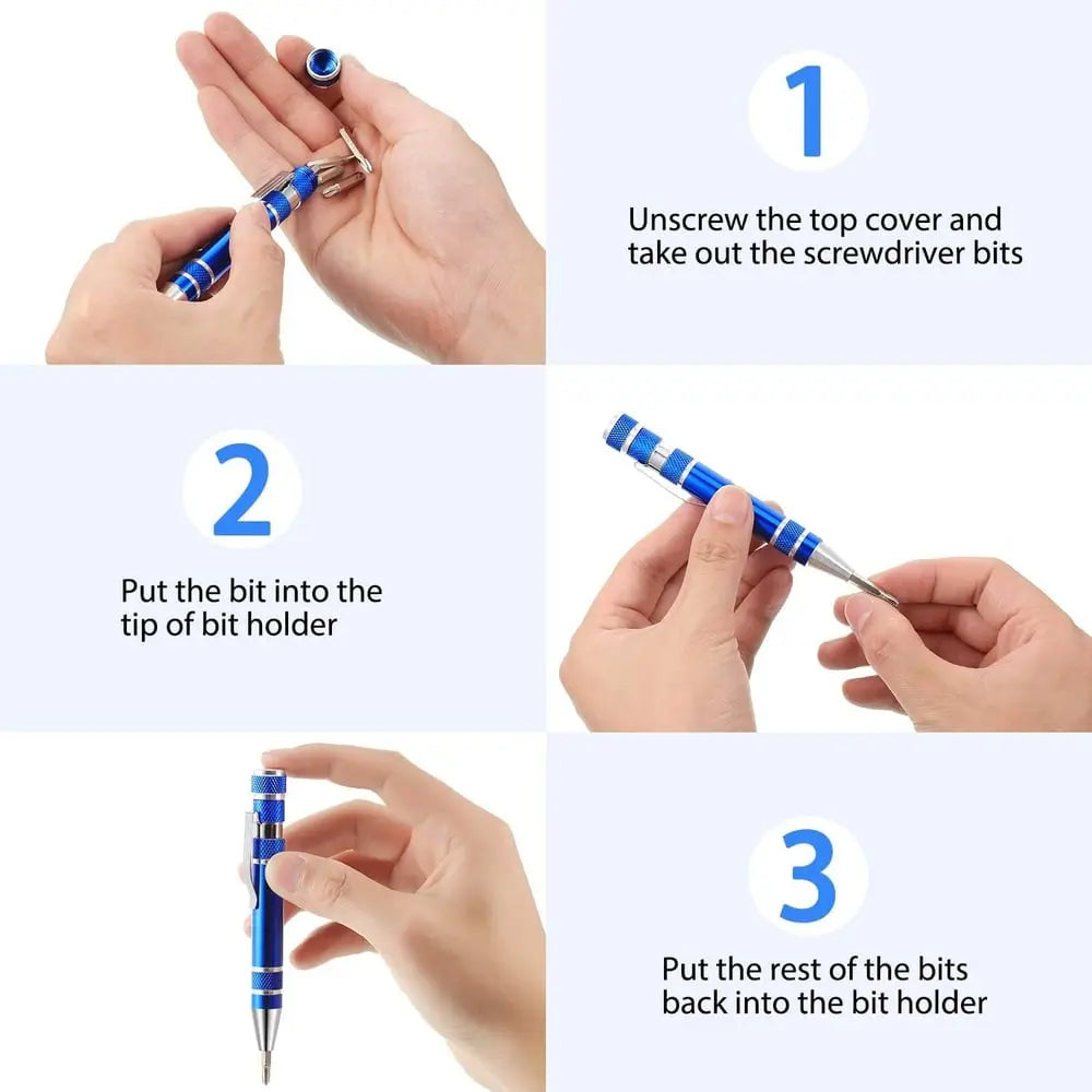 PocketFix – Your 8-in-1 Screwdriver for Every Situation!