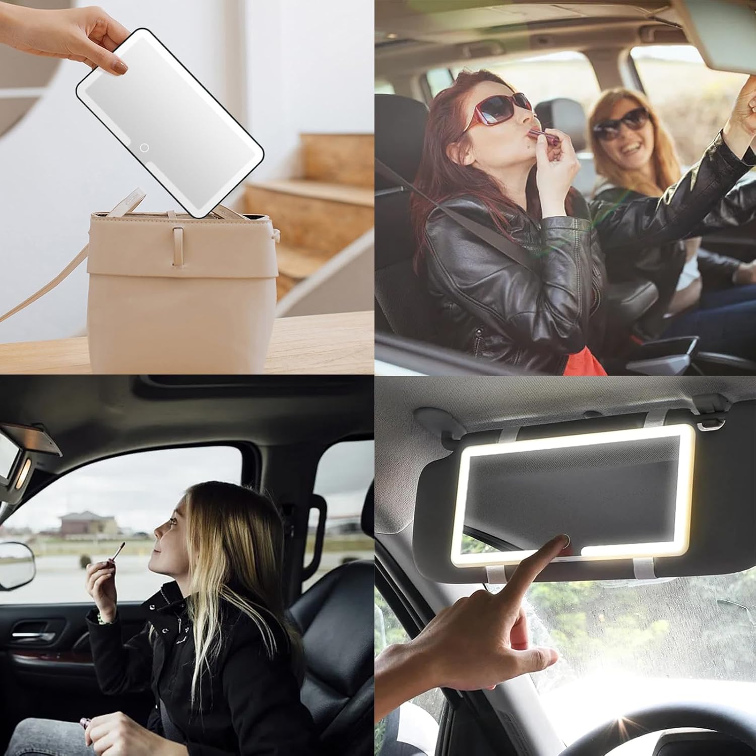 GlamRide – Your Perfect Travel Makeup Mirror