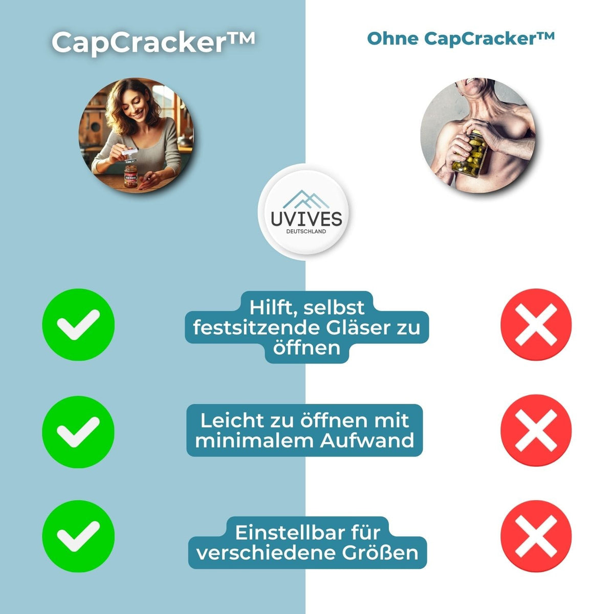 1+1 FREE | CapCracker - Effortlessly Open Jars and Bottles