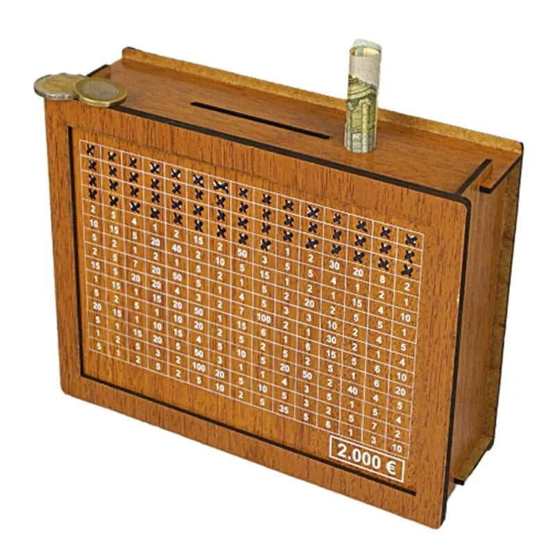 WealthBox - Wooden Piggy Bank