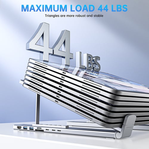 ProDock Stand – 8-in-1 Hub & Laptop Riser in One!