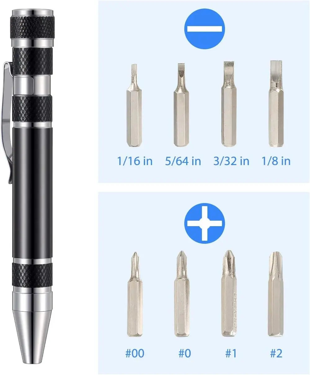 PocketFix – Your 8-in-1 Screwdriver for Every Situation!