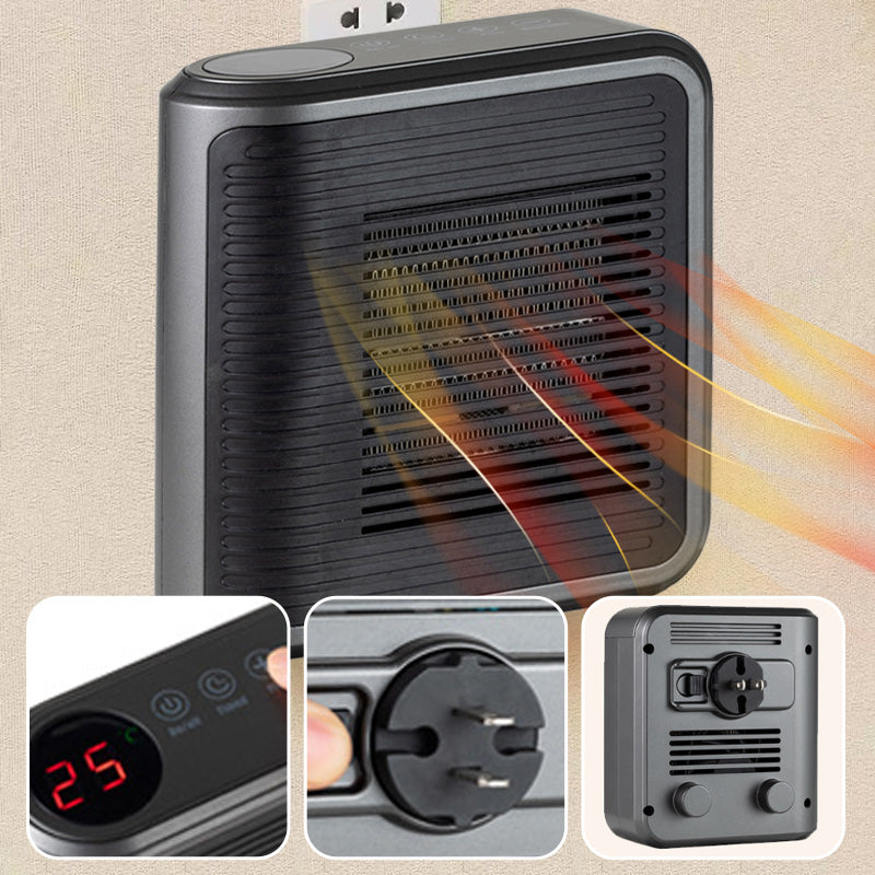 HeatWave – Compact Wall Heater with Thermostat & Timer